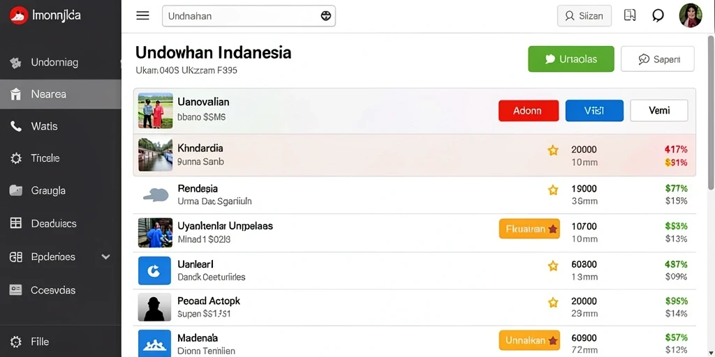 Tampilan antarmuka yang intuitif dan ramah pengguna.