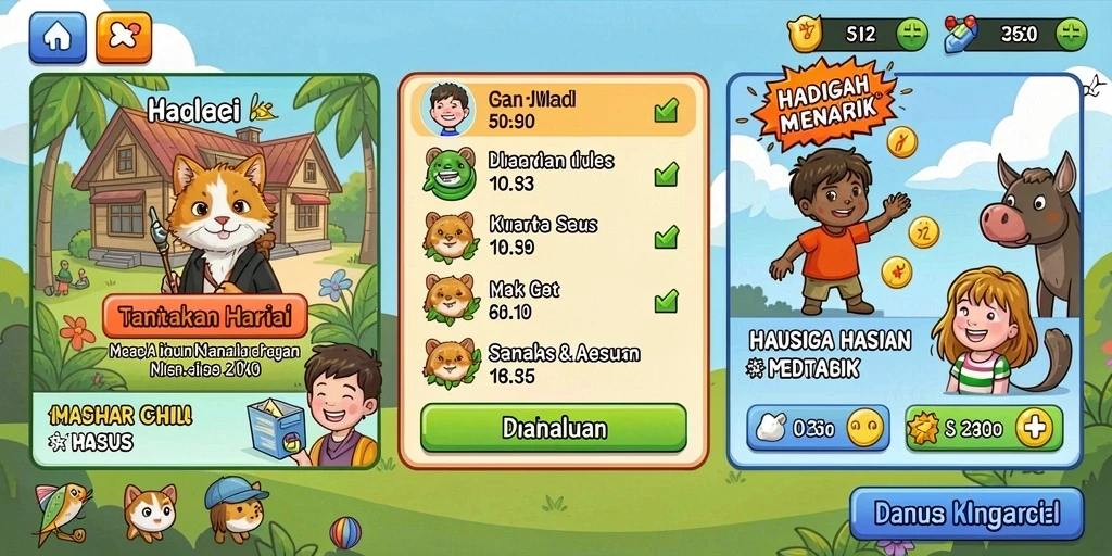 Tampilan antarmuka yang menarik dan mudah digunakan.