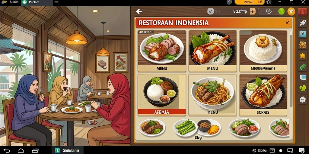 Tampilan utama dengan antarmuka intuitif yang mudah digunakan.