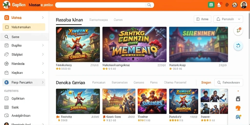 Screenshot menunjukkan tampilan grafis yang memukau.