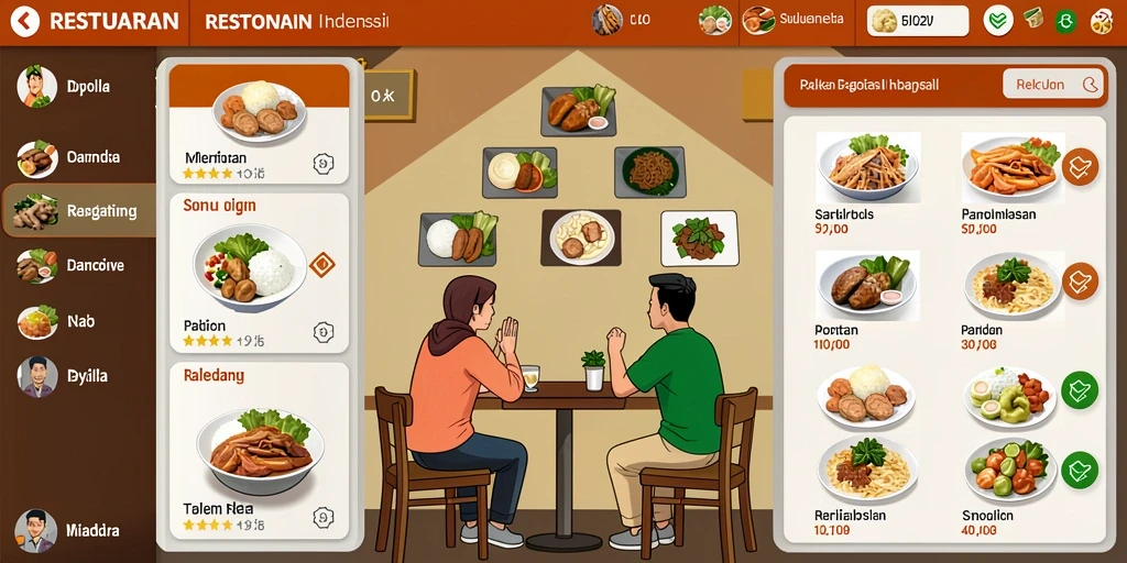 Tampilan menu utama JKT8 yang menarik.